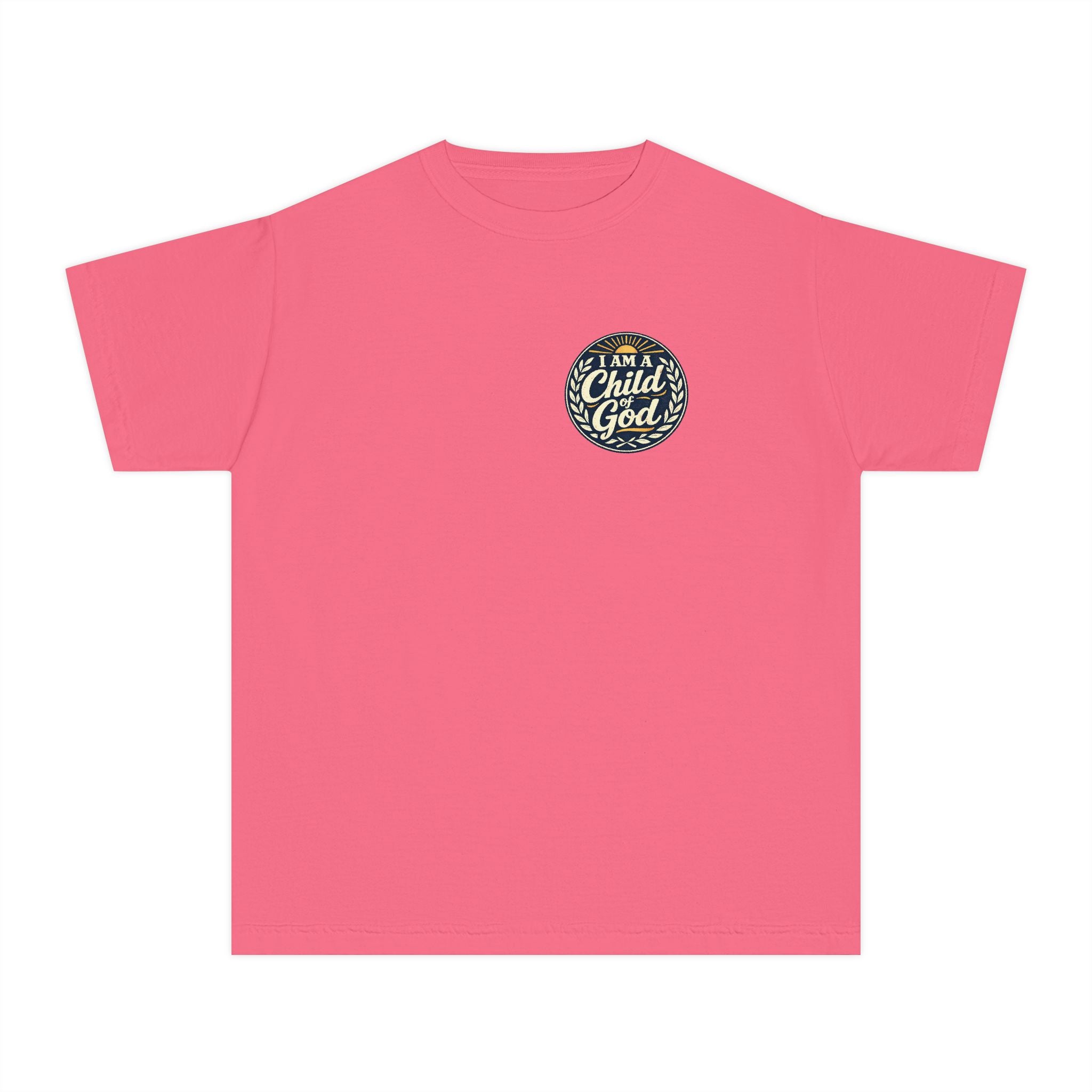 Youth Tee — "I Am a Child of God" Cute Starry Night Illustration