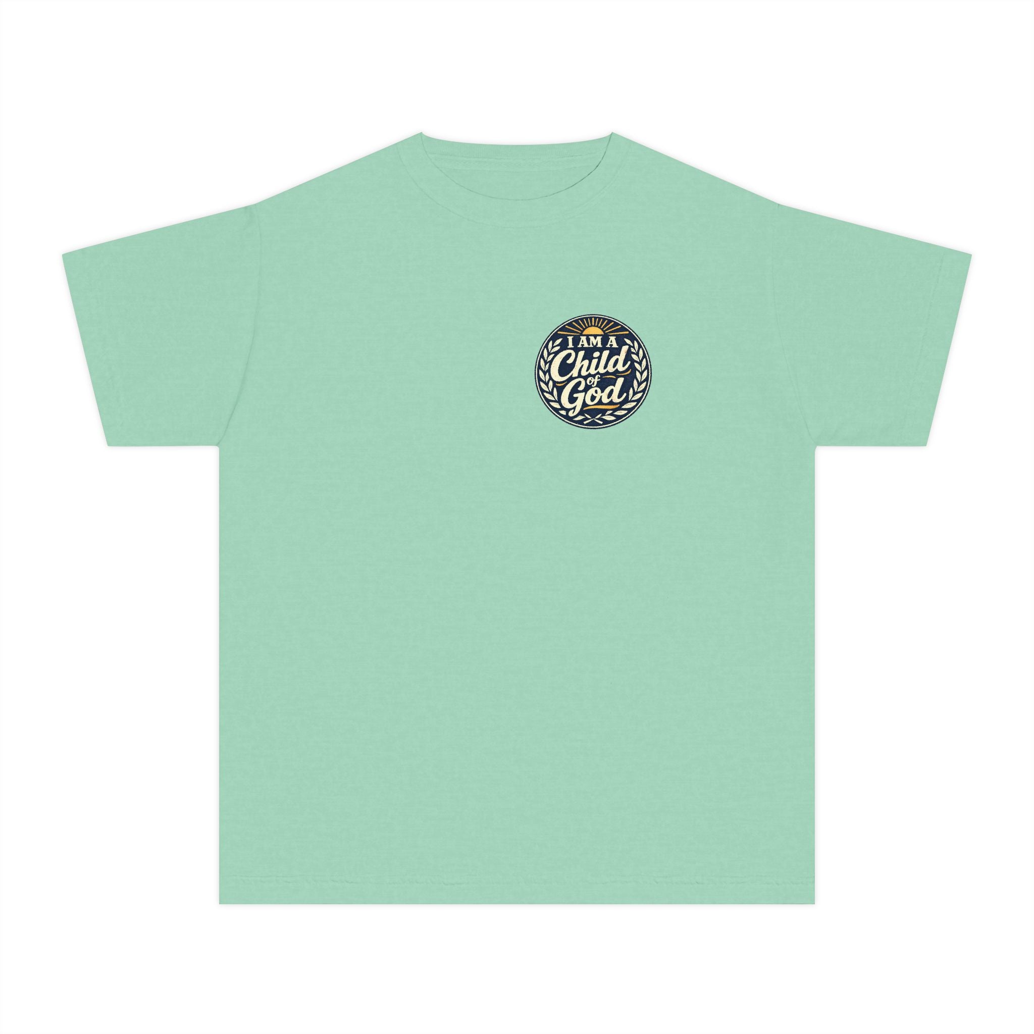 Youth Tee — "I Am a Child of God" Cute Starry Night Illustration