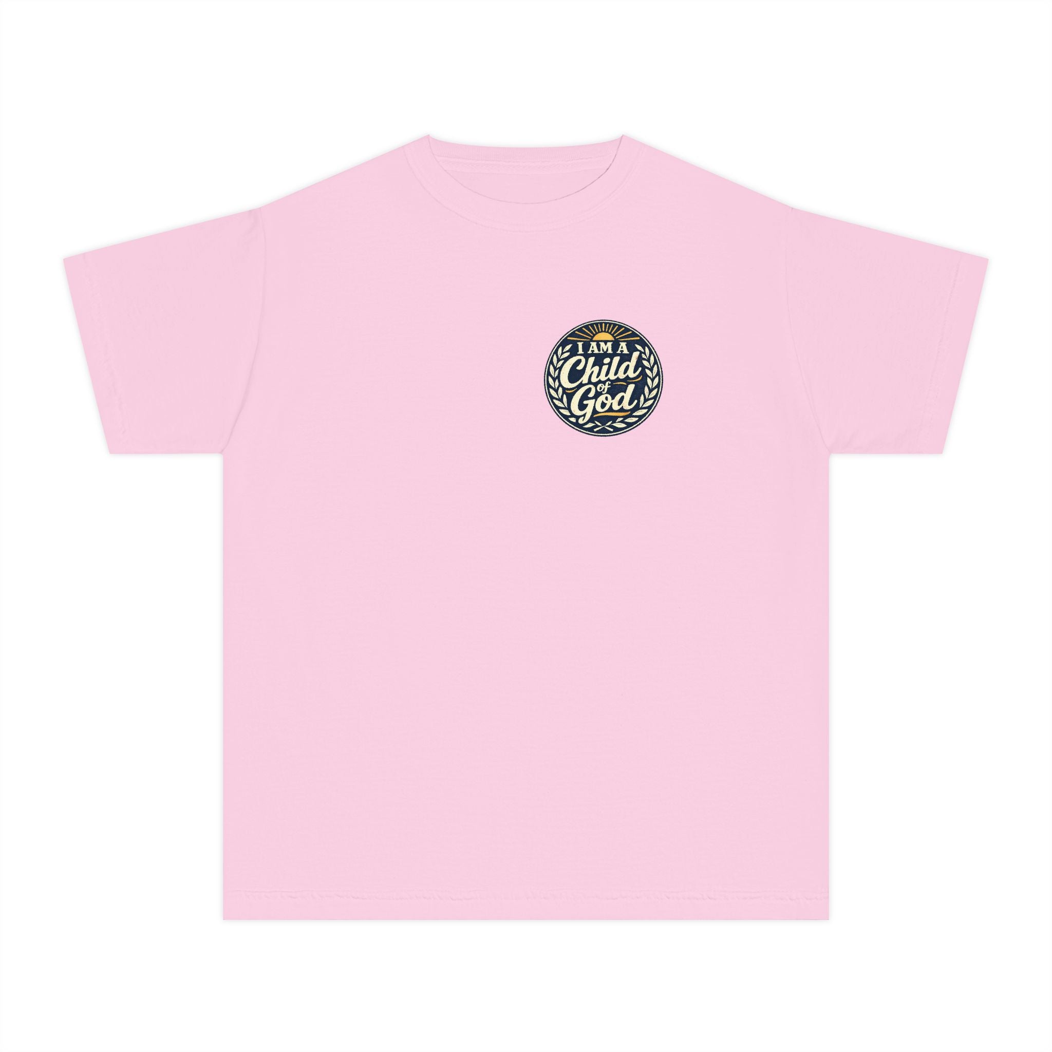 Youth Tee — "I Am a Child of God" Cute Starry Night Illustration