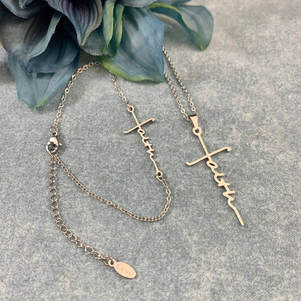 Sterling Silver Faith Cross Bracelet Jewelry – Premium Inspirational Design for Women